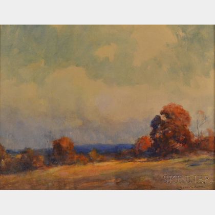Clarence Scott White (American, 1872-1965) Autumn Landscape