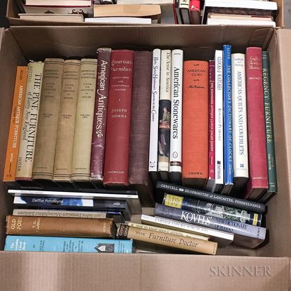 Three Boxes of Books on American Antiques and Decorative Arts