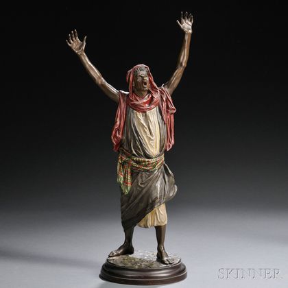 Franz Bergman Cold-painted Bronze Figure of an Arab