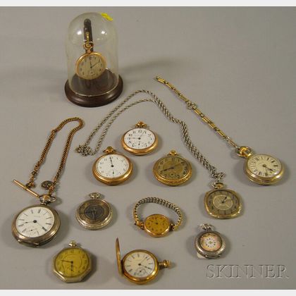 Group of Assorted Vintage Pocket Watches