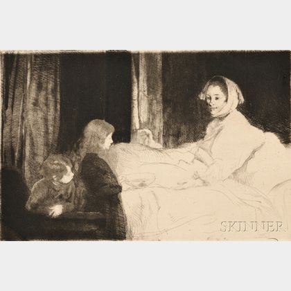 Albert Besnard (French, 1849-1934) La mère malade
