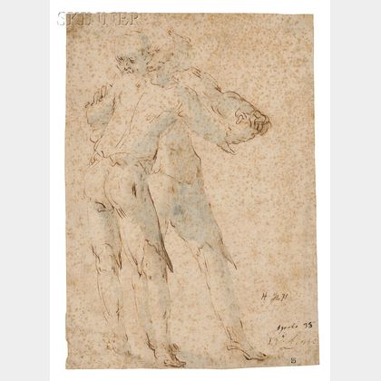 Jan van Lintelo (Dutch, c. 1572-1632) Two Figures Embracing