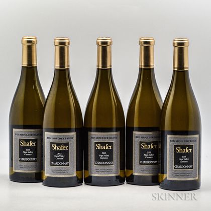 Shafer Chardonnay Red Shoulder Ranch 2013, 5 bottles 