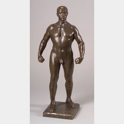 Leon Droucker (American, 20th Century) Standing Male Nude