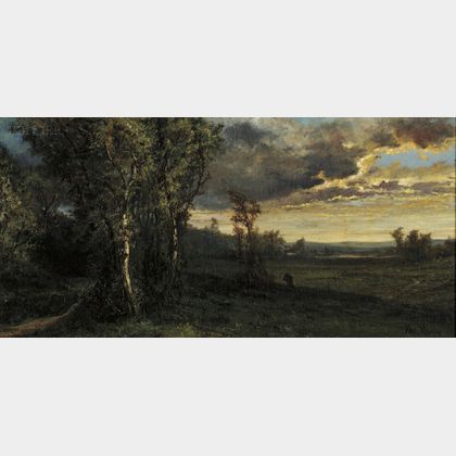 Alexander Wüst (American, 1837-1876) Evening Landscape