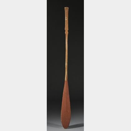 Penobscot Carved Wood Paddle