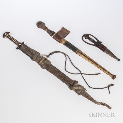 Two Sudanese Swords and a Dagger