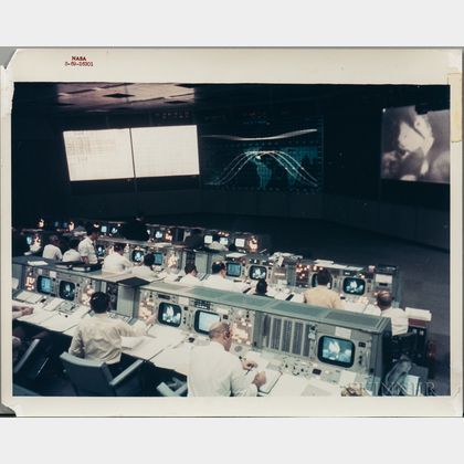 Apollo 9, Mission Control, February and March 1969, Four Photographs.