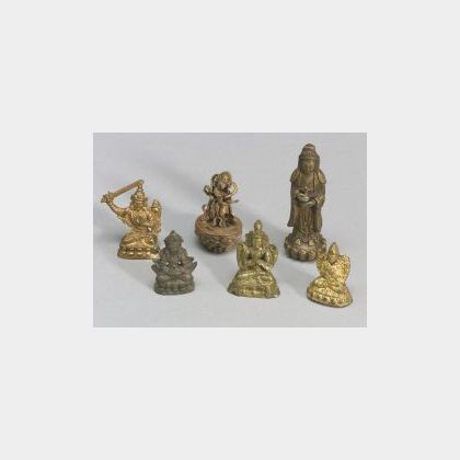 Six Small Buddhist Images