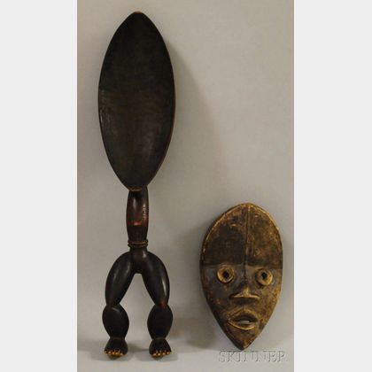 Dan-style Wood Spoon and Mask