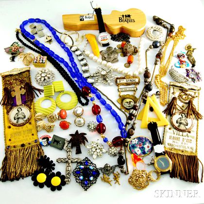 Large Group of Costume Jewelry and Accessories