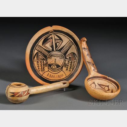 Three Hopi Pottery Items