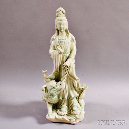 Qingbai-glazed Porcelain Guanyin