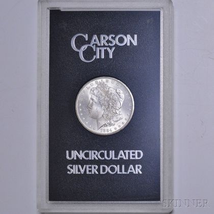 1884-CC/Carson City Morgan Dollar. Estimate $100-200