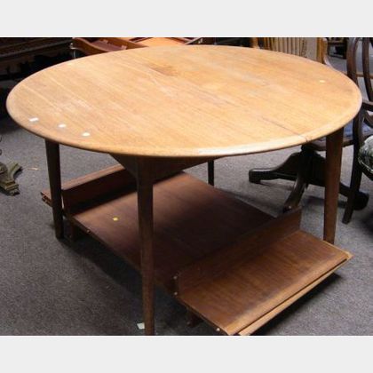 Danish Modern Teak and Oak Table