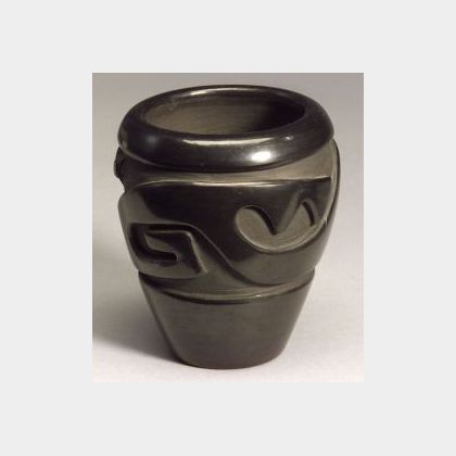 Southwest Carved Pottery Bowl