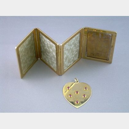 14kt Gold Hinged Picture Frames