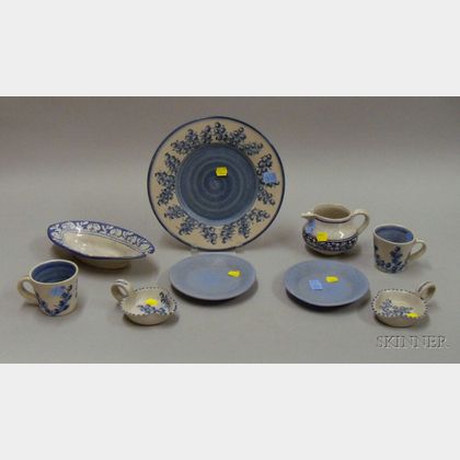 Nine Pieces of Art Pottery