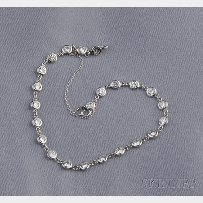 Platinum and Diamond Bracelet, Tiffany & Co., Elsa Peretti