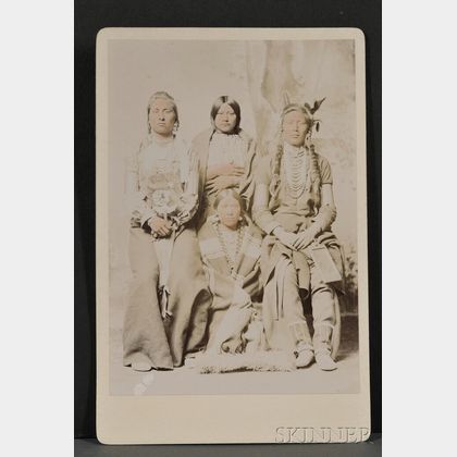 Cabinet Card by F.J. Haynes of Crow Indians