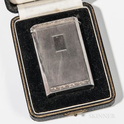 George IV Cased Sterling Silver Card Case