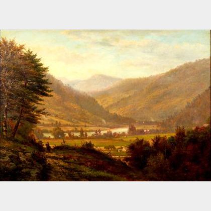 George Frank Higgins (American, 1850-1884) The Valley Below