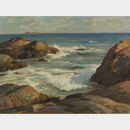 Aldro Thompson Hibbard (American, 1886-1972) Rocky Shore, Cape Ann