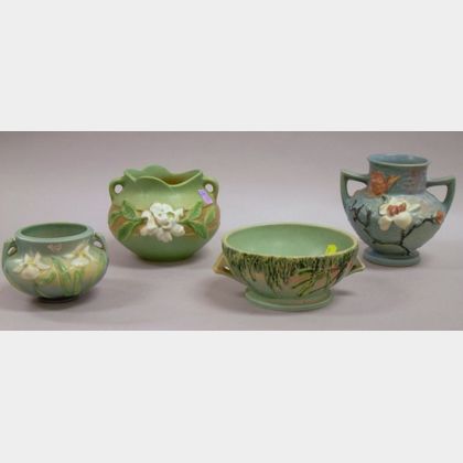 Four Pieces of Roseville Pottery. 