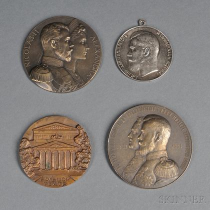 Four Russian Commemorative Medals