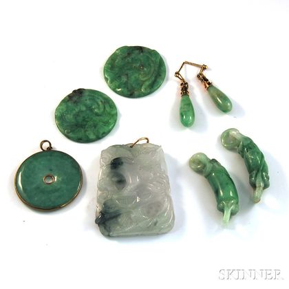 Small Group of Jade Jewelry