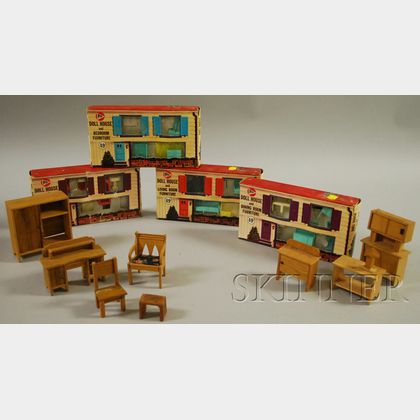 Group of Modern Dollhouse Furniture
