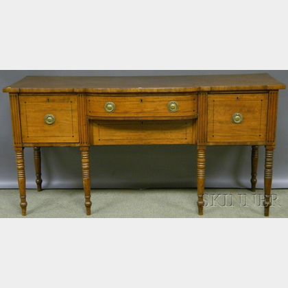 Regency Inlaid Mahogany Swell-front Sideboard