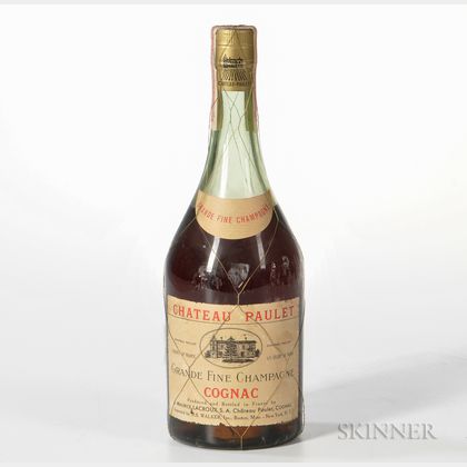 Chateau Paulet Grande Fine Champagne Cognac, 1 4/5 quart bottle 