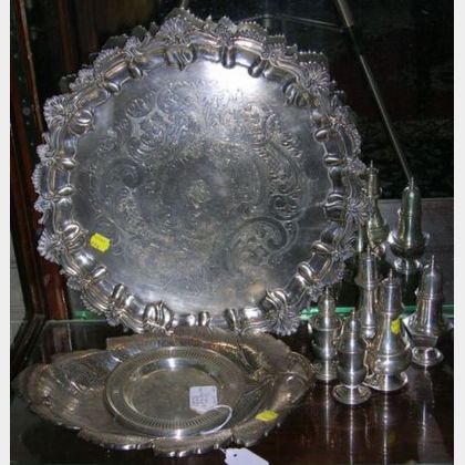 Group of Sterling Silver and Plated Tableware Items
