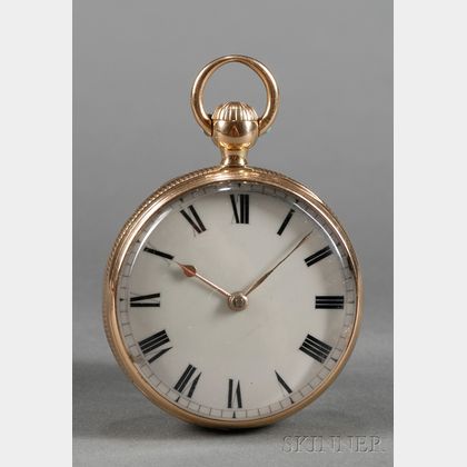 18kt Gold Savage Two-Pin Lever-Escapement Quarter-Repeating Watch by Litherland, Davies & Company