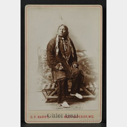 David F. Barry Cabinet Card of "Chief Gall,"