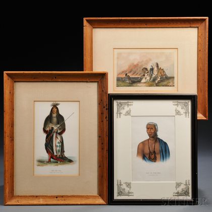 Three Framed Color Lithographs