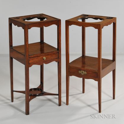 Two George III Mahogany Stands