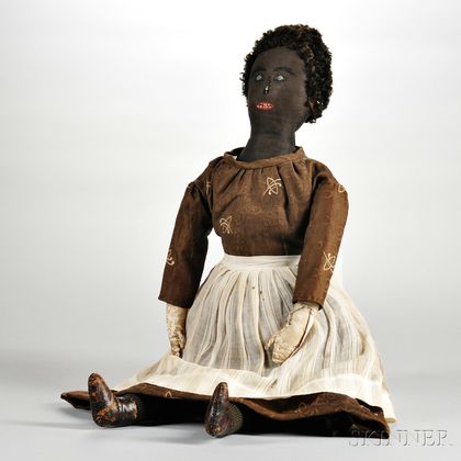 Primitive Black Girl Cloth Doll
