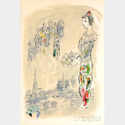 Marc Chagall (Russian/French, 1887-1985) Le magicien de Paris I