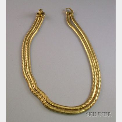 Modern 14kt Gold Necklace