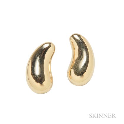 18kt Gold "Teardrop" Earrings, Elsa Peretti, Tiffany & Co.