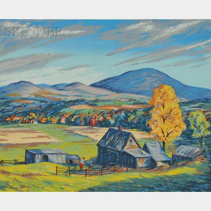 Harry Shokler (American, 1896-1978) Vermont Landscape