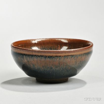 Tenmoku Hare's Fur-glazed Teabowl