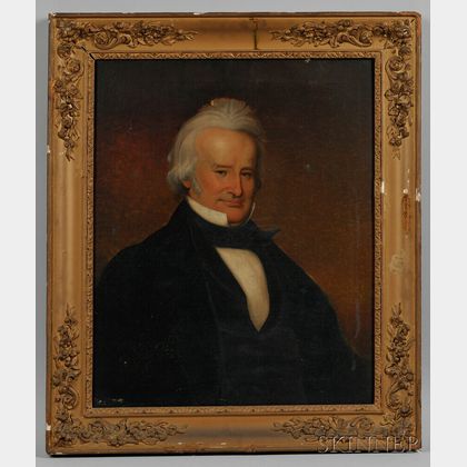 American School, Mid-19th Century Portrait of Rhode Island Governor and United States Senator John Brown Francis (1791-1864)