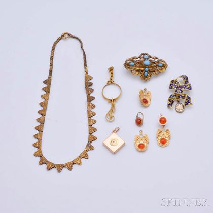 Group of Victorian Jewelry and Accessories
