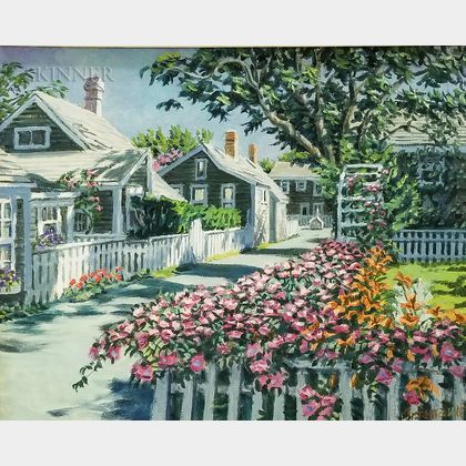 Paul Arsenault (American, 20th Century) Nantucket Cottages