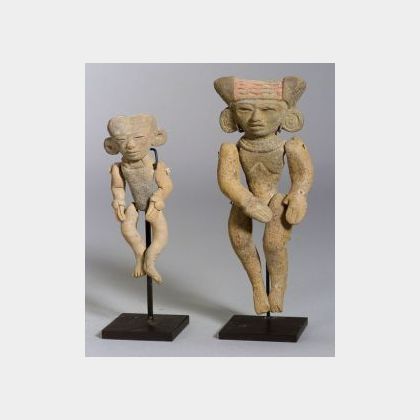 Two Pre-Columbian Articulated Pottery Figures