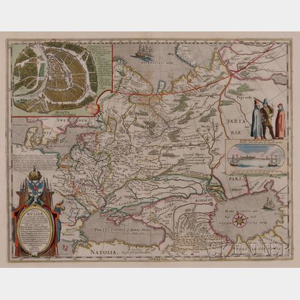 Russia. Willem Blaeu (1571-1638) Tabula Russiae