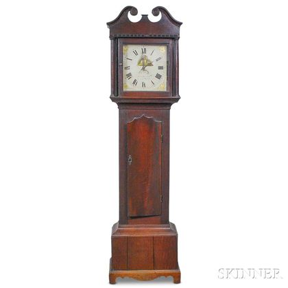 English One-day Oak Tall Clock